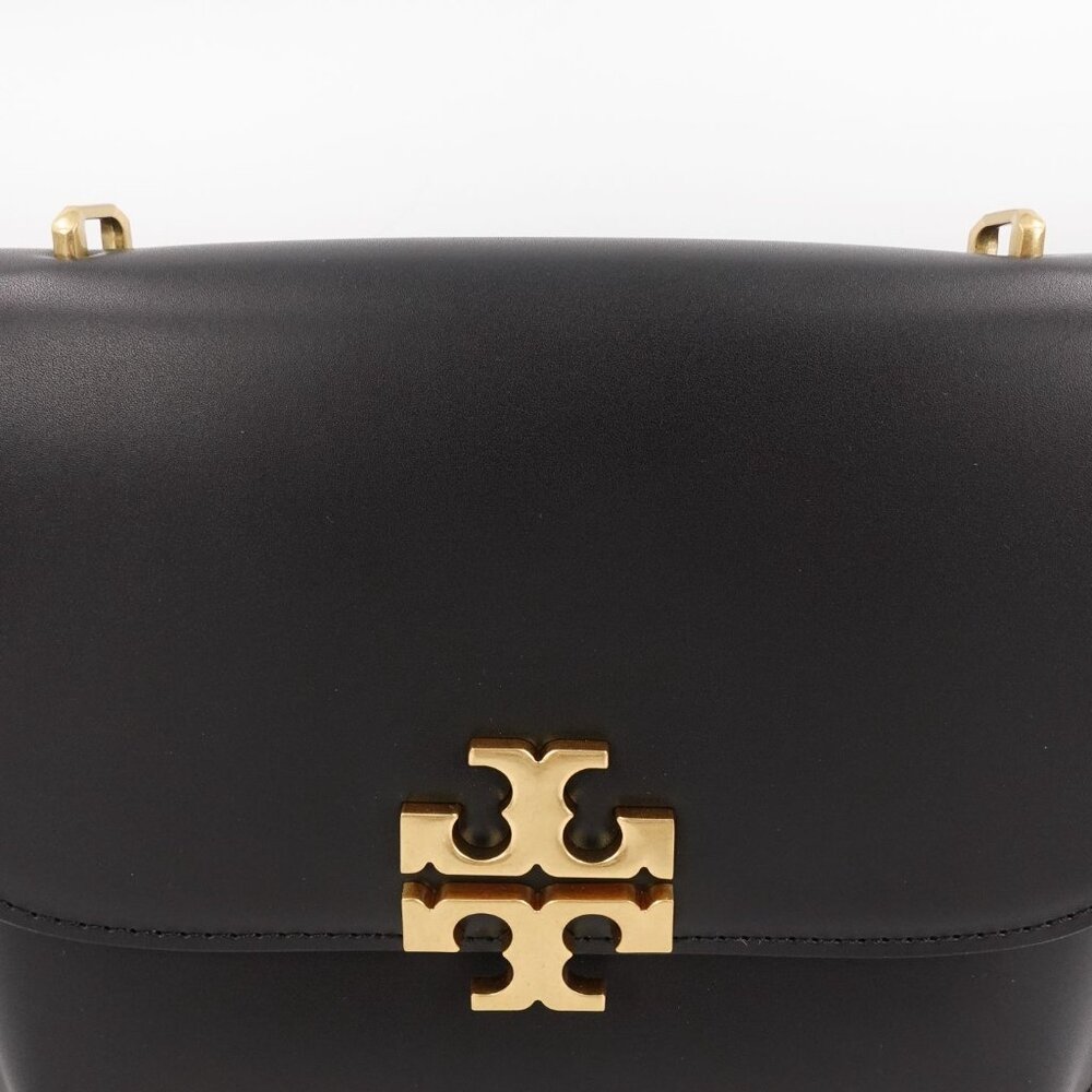 Tory Burch Eleanor Slim Saddlebag Black OS - Picture 13 of 16